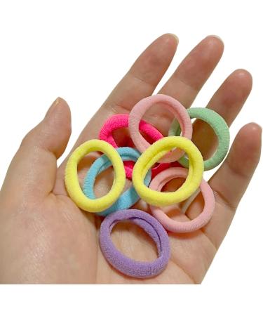 50-Piece Candy Color Seamless Elastics Hair Ties for Girls - Ponytail Holders & Hair Accessories - Multicolor Mix - Buy Online on GoSupps.com