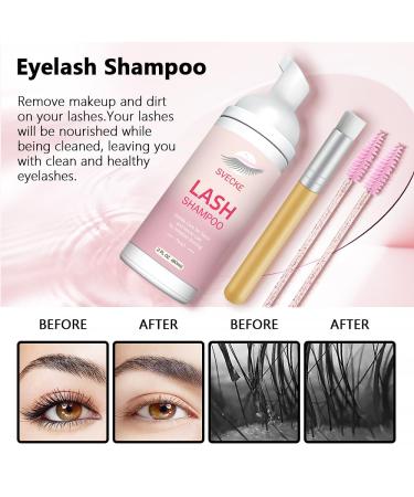 Lash Shampoo Kit for Eyelash Extensions | 2 fl.oz Eyelash Cleaner Foam | Salon & Home Use | Peach - International Shipping Available - Buy Online on GoSupps.com