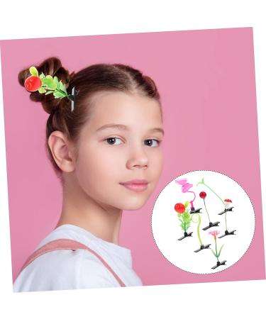 KALLORY 56 pcs Plant Girls Mixed Style Toddler Barrettes - Mini Sprout Hairpins Pins for Kids Party with Grass Sprouts, Little Mushrooms, Butterflies - Novelty Simulation Barrette Set - Buy Online on GoSupps.com