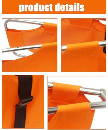 Multifunction Foldable Stretcher Stainless Steel Simple Cloth Stretcher Patient First Aid Stretcher Flat Transport Stretcher for Ambulance - Buy Online on GoSupps.com