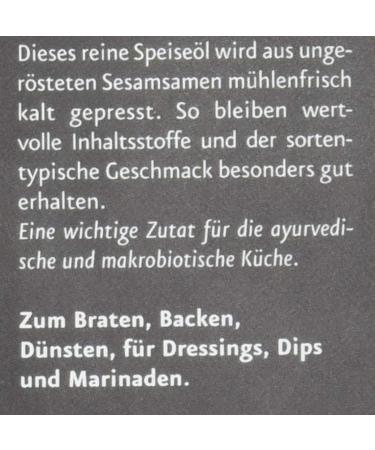  lm hle Solling Virgin Sesame Oil - Organic Naturland Fair 500ml | Premium International Shipping - Buy Online on GoSupps.com