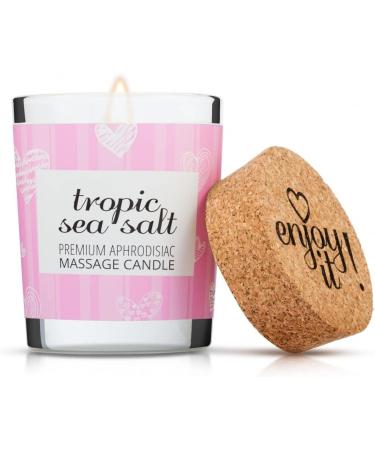 Buy MAGNETIFICO Enjoy It! 70ml Massage Candle - Tropical Fruit Blossoms & Sea Salt | International Shipping - Buy Online on GoSupps.com