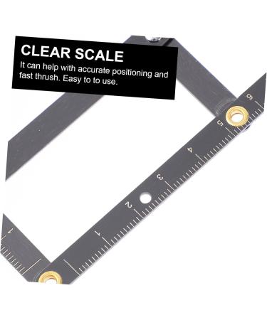 Mikinona Eyebrow Scale Mini Tools Makeup Tools Eyebrow Stencil Eyebrow Positioning Tool Balance Caliper Miss 1 count (Pack of 1) Black - Buy Online on GoSupps.com