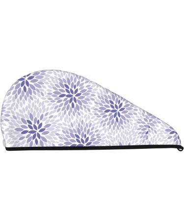 Buy Lilac Flowers Abstract Microfiber Hair Towel - Soft Super Absorbent Quick Dry Hair Wrap for Long Curly & Thick Hair - Buy Online on GoSupps.com
