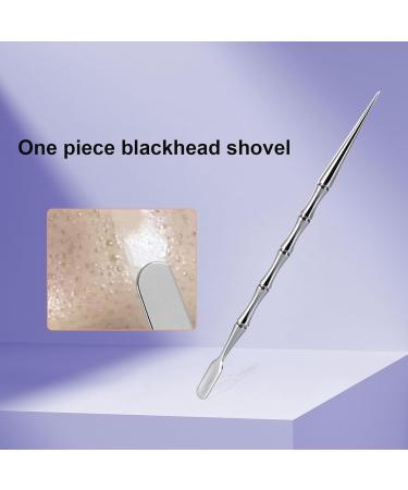 2-in-1 Acne Tools Extractor Scraper with Blackhead Remover Needle for Women Men (1 Pack) Silver-01 - Buy Online on GoSupps.com
