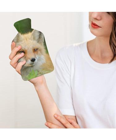 Fox Hot Water Bottle with Plush Cover | Hand Warmer for Adults & Kids | 26.5x15.3cm - International Shipping Available - Buy Online on GoSupps.com