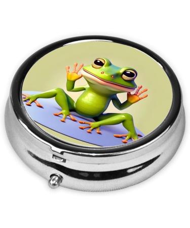 Funny Frog Yogaround Pill Box Organizer - 3 Compartment Portable Travel Pill Box for International Shipping - Buy Online on GoSupps.com