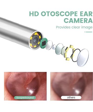 Ear Wax Removal Tool with Otoscope Camera & 6 LED Lights - Compatible with iPhone, Android, Tablet - Green - Buy Online on GoSupps.com