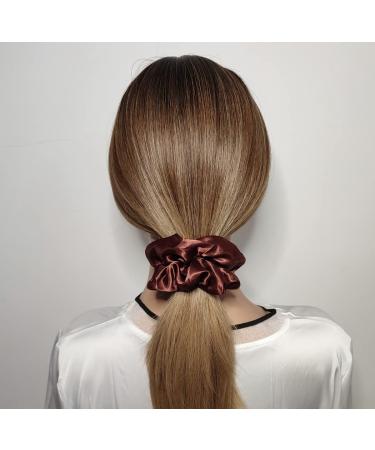 24 Pcs Satin Silk Hair Scrunchies - Fashion Hair Ties for Women and Girls - Multi-colored Hair Accessories - 4.5 Inch - Buy Online on GoSupps.com