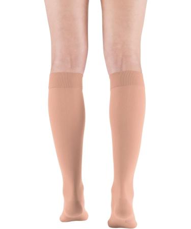 Medi Medive Plus Compression Knee Socks | Unisex Medical Stockings CCL2 for Women & Men | Caramel | Size II | Open Tip | Comfortable & Supportive - Buy Online on GoSupps.com