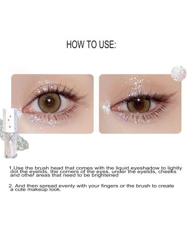Liquid Glitter Eyeshadow - Everfavor X Voilet Fairy | Easy Apply Quick Drying Long Lasting K-Drama Makeup - 0.15 oz - Buy Online on GoSupps.com