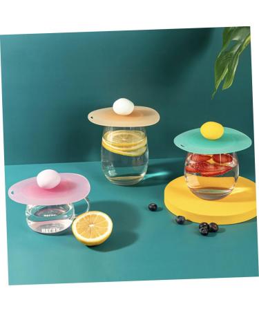 Alipis 3pcs Accessory Mug Silicone Dustproof Cover Multi-function Leakproof Practical Lid Sealed Cup 11.7X10.5CM Assorted Color - Buy Online on GoSupps.com