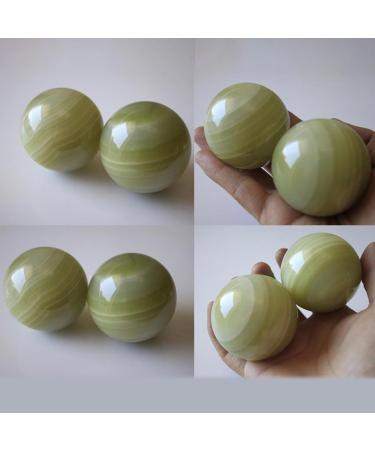 Schungit Massage Ball Set - Intensive Crystal Massage & Health Care | Chinese Meditation Hand Balls for Wellness & Movement - Buy Online on GoSupps.com
