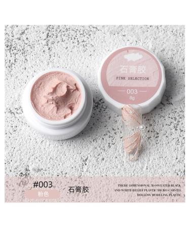 6 Colors Nail Art Plaster Paint Gel Kit Sand Texture Drawing No Need Top Coat/UV Nail Gel Polish/Lacquer Varnish 3D DIY - (Color: 3)