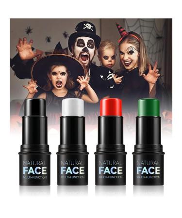 Long Lasting Face Stick for Sports & Cosplay - White Black Green Red | Natural Cream Eyeshadow for Baseball Softball Football Lacrosse | Halloween Body Paint - Buy Online on GoSupps.com