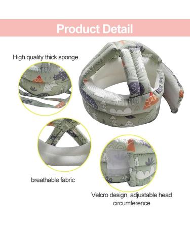 Adjustable Protective Helmet for Children - Breathable Anti-Collision Baby Cap in Pink Forest - Buy Online on GoSupps.com