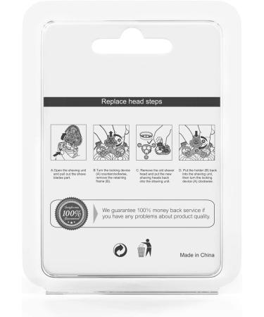 MAX-T Electric Shaver Replacement Heads - Silver - Buy Online on GoSupps.com