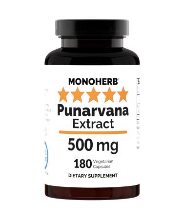 MONOHERB Punarvana Extract 500 mg - 180 Capsules