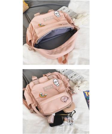 Kawaii Black Mini Backpack with Accessories for Teens - Aesthetic Small Backpack - Buy Online on GoSupps.com