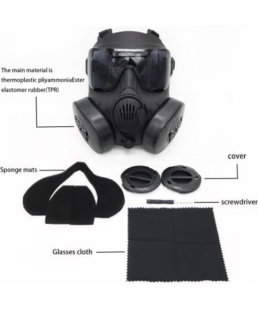 M50 Airsoft Mask Tactical Full Face Eye Protection Goggles Skull - Black - Buy Online on GoSupps.com