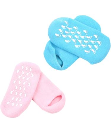 Healeved 2 Pairs Spa Socks Pedicure Socks Cotton Socks Sooth Socks Soothing Socks Cotton Toe Socks Gel Socks Moisturizing Socks Moisture Socks Moisturising Socks Silicone Foot Protector medium - Buy Online on GoSupps.com