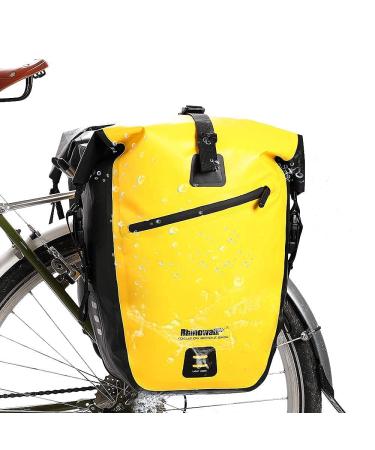 Rhinowalk Bike Bag Waterproof Bike Pannier Bag 27L,(for Bicycle Cargo Rack Saddle Bag Shoulder Bag Laptop Pannier Rack Bicycle Bag Professional Cycling Accessories) yellow - Buy Online on GoSupps.com