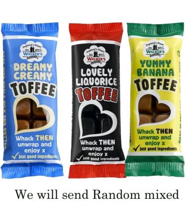 VIMIX Various Flavour Walkerss Nonsuch Toffee Bars 50g (12 Bars Random Mixed Flavors) Random Mixed Flavors 12 Bars - Buy Online on GoSupps.com