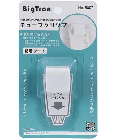 Toothpaste Tube Clip - No Drilling Strong Adhesive Wall Holder Space Saving Cleanser Organizer - Compact & Easy to Use - Buy Online on GoSupps.com