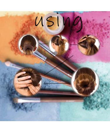 Sunnysam Extra Small Hair Knot Shaper for Kids - 6 Pack Mini Hair Donut Socks for Girls Perfect for Short & Thin Hair (6.1 cm Dark Brown) - Buy Online on GoSupps.com