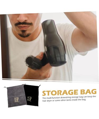 HAPINARY 4 Pcs Hair Dryer Bag Drawstring Toiletry Bag Hair Dryer Storage Organizer Travel Hair Dryer Flannel - Buy Online on GoSupps.com