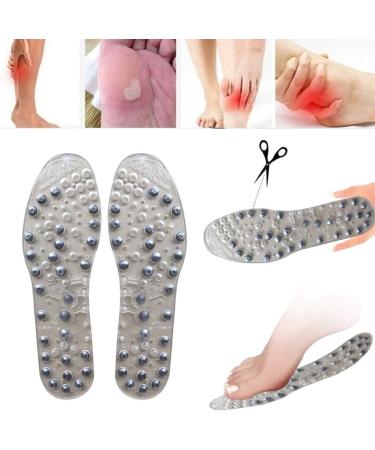 Magnetic Massage Insoles for Men & Women | Acupressure Shoe Inserts for Weight Loss & Circulation | Breathable & Deodorant - Size 39-40 - Buy Online on GoSupps.com