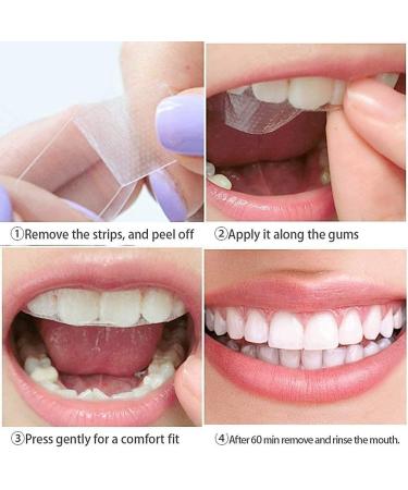 Advanced Teeth Whitening Strips Kit - 14 Double Elastic Gel Strips for 7 Treatments - Buy Online on GoSupps.com