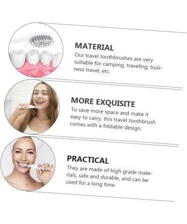 Magiclulu 2-Piece Foldable Travel Toothbrush Set | Portable Manual Toothbrushes for Dental Care - Ideal for Travel - Buy Online on GoSupps.com