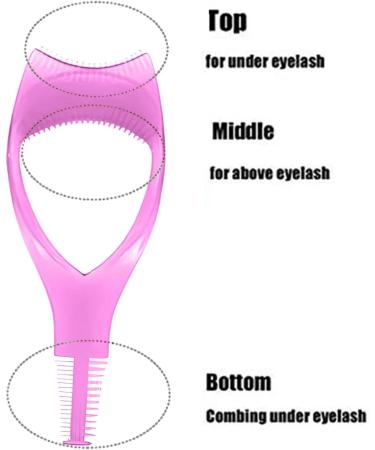 Mascara Shield - Eyelash Mascara Shield Guard Mascara Guard Tool - Mascara Guard Handheld Lash Separator Tool for Girls Beginners Hot Pink - Buy Online on GoSupps.com