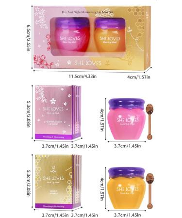 Sleeping Lip Mask Moisturizing Lip Mask Day and Night Repairs Chapped Lips Reduces Wrinkles and Dead Skin. (One Size Day and Night Combo) - Buy Online on GoSupps.com