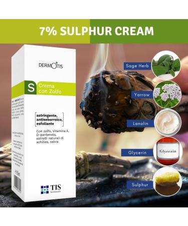 TIS Pharmaceutical TIS Sulfur 7 Cream For Oily Acne Seborrheic Skin Care Removes Skin Seborrheic Flakes Exfoliating Properties Face and Body Unisex - Buy Online on GoSupps.com