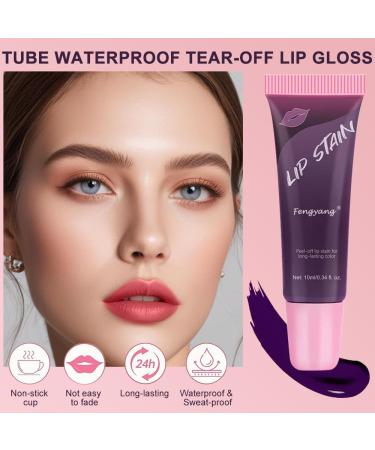 Fengyang Matt Lip Stain Peel Off Lip Jam Hydrating Lip Gloss Easy Peel Lip Gloss lippenstift glinsterend glanzend opvullende lipgloss - Buy Online on GoSupps.com