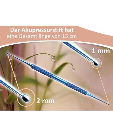 Buy InstrumenteNrw Acupressure Meridian Pen - Stainless Steel Acupuncture & Massage Pen (Titanium Blue) for Effective Relaxation - Buy Online on GoSupps.com