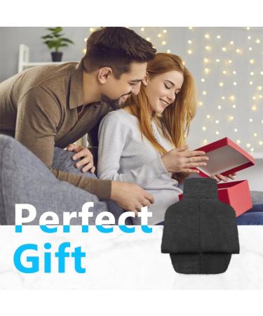 Flintronic Electric-Free Foot Heaters | 2L Hot Water Bottle for Feet | Super Soft Flannel Cover | Warm Heating Pads for Men & Women (Gray 38x30cm) - Buy Online on GoSupps.com