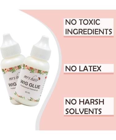 Lace Wig Glue 1.3 oz - Safe Non-Toxic Invisible Bonding Adhesive for Poly & Lace Frontal, Wig, Toupee, Hairpiece - Bold Hold - Buy Online on GoSupps.com