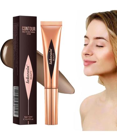Highlighter Makeup Stick | Cheek Makeup - Waterproof Sheer Glow Buildable Color Contouring and Blendable Highlighter Makeup Stick for Face Fovolat Contour Liquid 06# - Buy Online on GoSupps.com