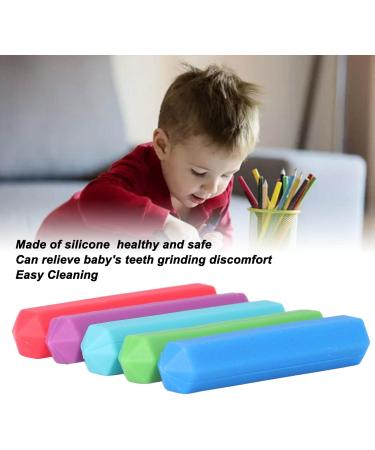 Alomejor Silicone Baby Teething Toys - 5PCS Safe & Colorful Teething Rings | Ideal Baby Gift for Healthy Teething Relief - Buy Online on GoSupps.com