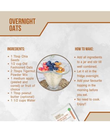 Aga's Wholesome Tigernut Powder Mix 200g Made from Ground Tigernuts & Dates Source from West Africa Plant Based Dairy Alternative Powder Vegan AIP Paleo Non GMO - Buy Online on GoSupps.com