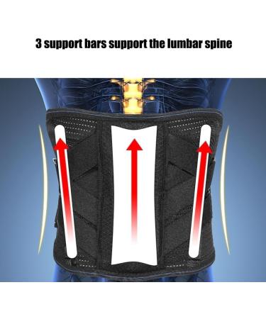 Breathable Lower Back Support Belt for Men & Women | Adjustable Lumbar Belt for Pain Relief | Sciatica Herniated Disc & Scoliosis Aid - Buy Online on GoSupps.com