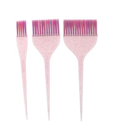 ABOOFAN 3 pi ces Brosses de Teinture Cheveux Longues avec Poign es Paillet es Lot de Pinceaux Applicateurs pour Coloration Lumineuse et Facile Brosse Salon Coloration Poils Souples pour