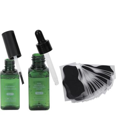 Qukaim Pore Strips Blackhead Removal Strip Kit 3 in 1 Pore Treatment Serum Set Mild Cleansing Skin Care Derived Lotion Blackhead Strips Kit 180 ml - Buy Online on GoSupps.com