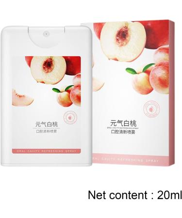 Mund Frischungspray - Long-lasting Oral Spray | Floral Fruity Fragrance pH Balanced Portable 11ml Mouthwash for Adults - Voihamy Vitality White Peach - Buy Online on GoSupps.com