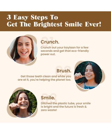 KAYLAANs Fluoride-Free Toothpaste Tablets with Xylitol - Vegan & Eco-Friendly - Cinnamon Flavor (90 Tabs) - Buy Online on GoSupps.com