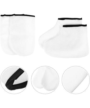 SHERCHPRY Couvre-pieds Paraffine Exfoliant et Hydratant 2 Paires Taille Unique Soin K rath rapie pour Pieds Secs Usage Spa et Soin Professionnel - Buy Online on GoSupps.com