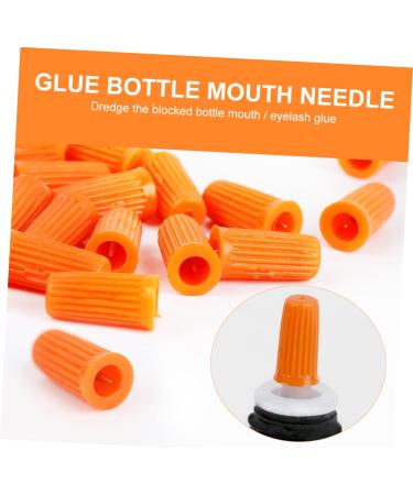 Mikinona 20pi ces Colle pour Cils Bouchon de Rechange pour Flacon de Colle Embouts T te de Rechange Aiguilles Fournitures pour Salon de Coiffure - Buy Online on GoSupps.com